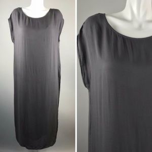 Cloth & Stone Tunic dress w/ Slip & overlay M Grey